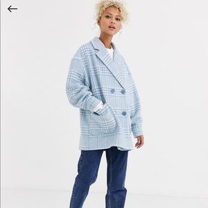 Houndstooth Oversized Coat